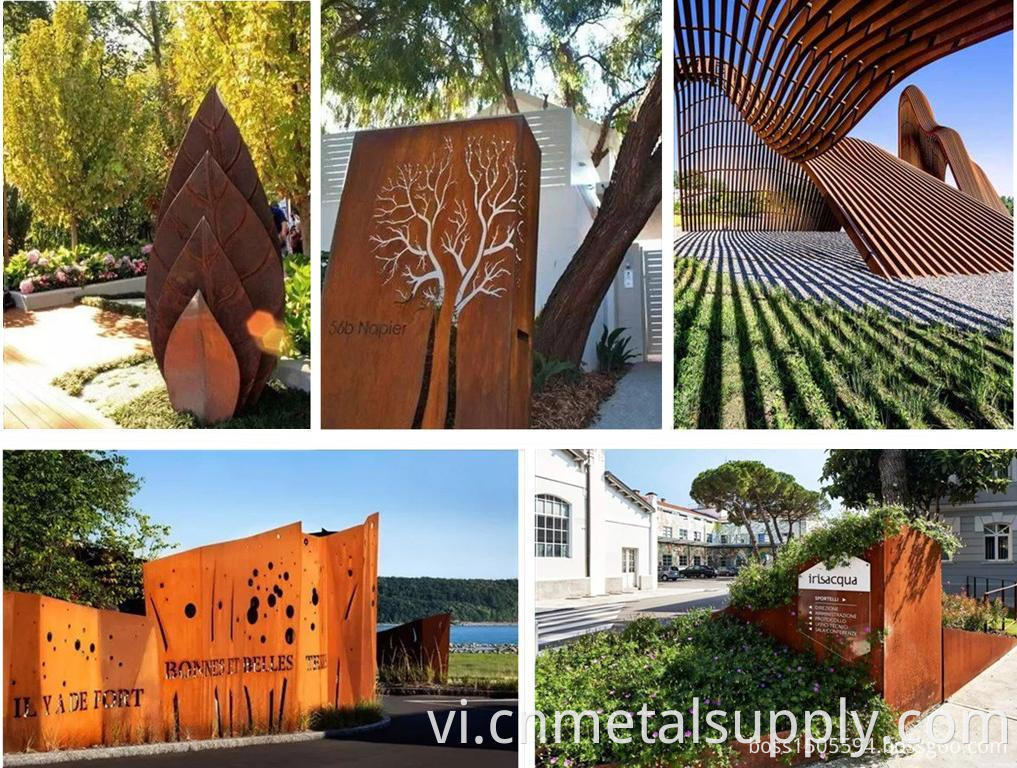 Weather steel plate